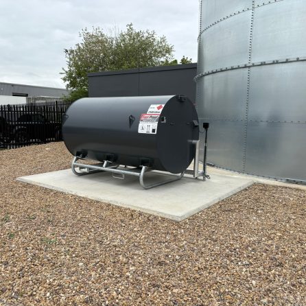 Concrete Base Installation for Diesel Tank